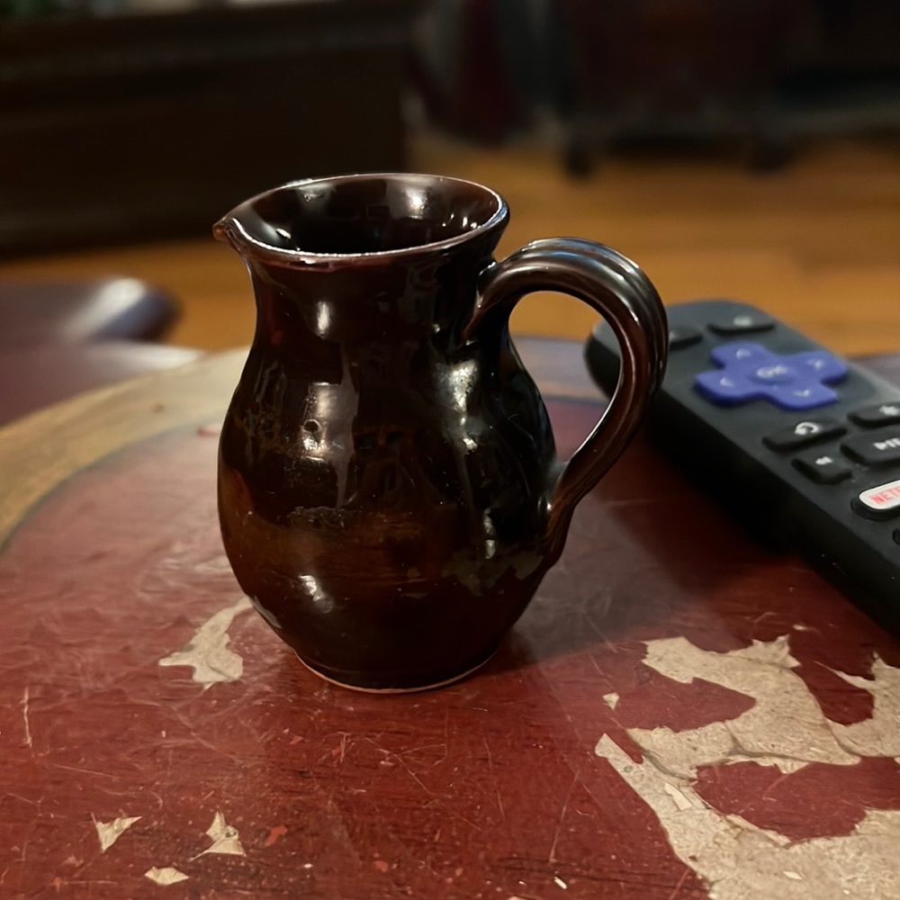 Old Sturbridge Village Mini Redware Pitcher